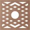 Ekena Millwork Chevron Wood Fretwork Pierced Ceiling Medallion, Wood (Paint Grade), 30"OD x 7 3/4"ID x 3/8"T CMWP30X30X0375CHMF - alternate 4